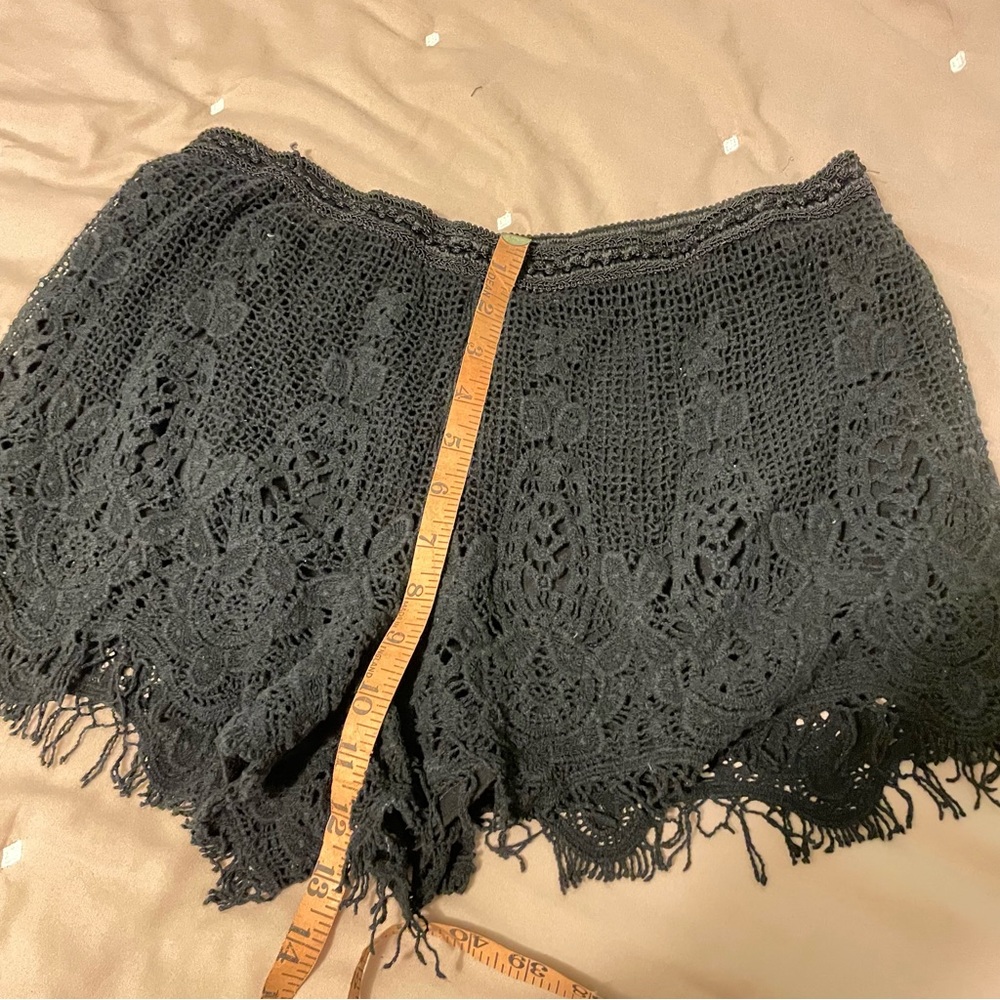 Mossimo Crochet Overlay Elastic Waist Shorts sz XXL - Picture 5 of 5